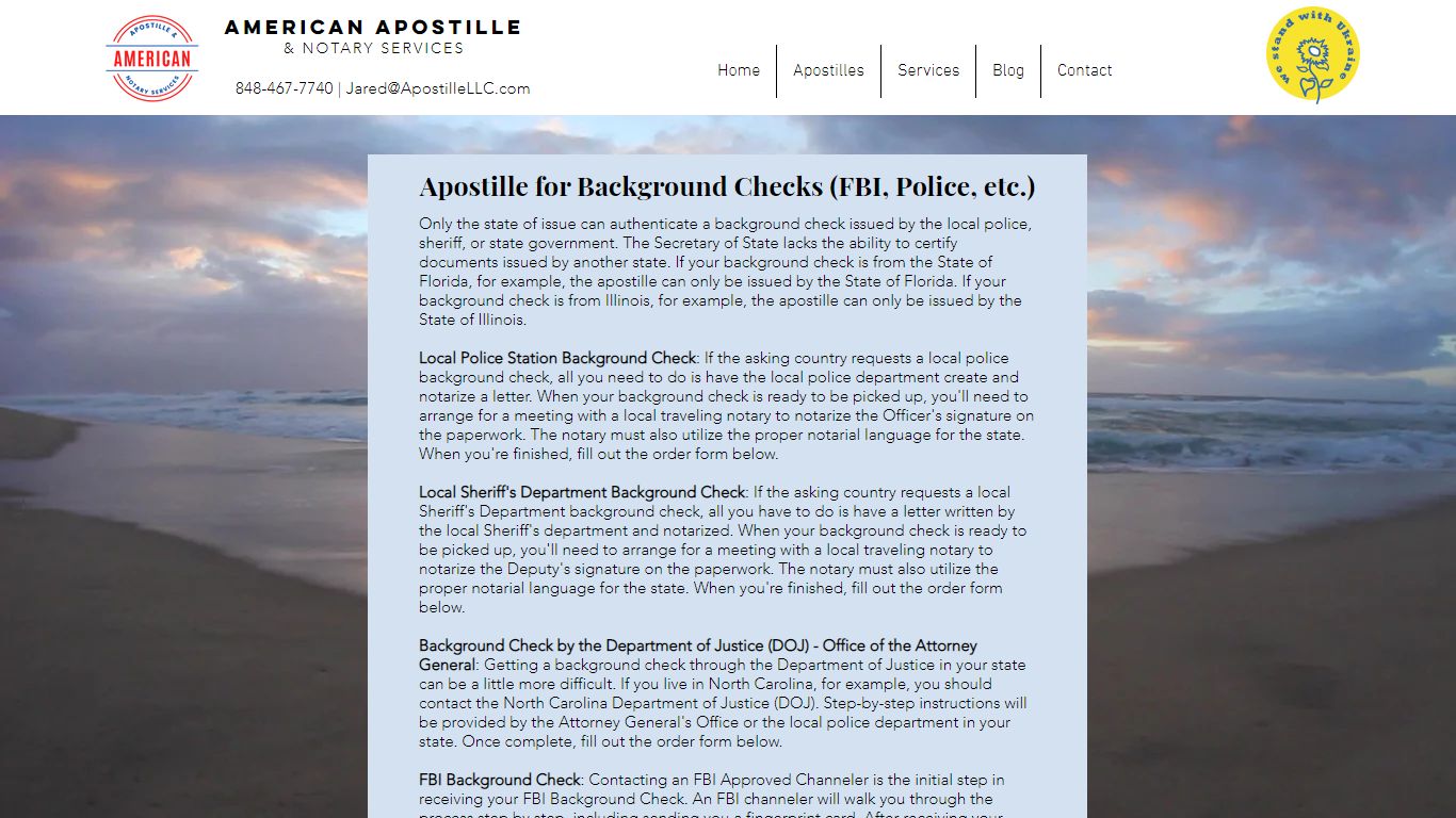 Background Checks Apostille | American Apostille